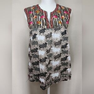 Ivy Jane Sleeveless V-neck Top XS